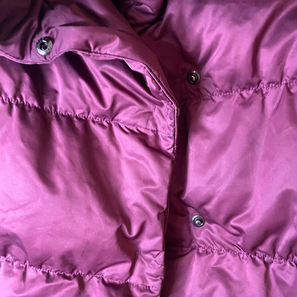 Theory Coat Size Small Cropped Puffer Purple - Picture 3 of 10